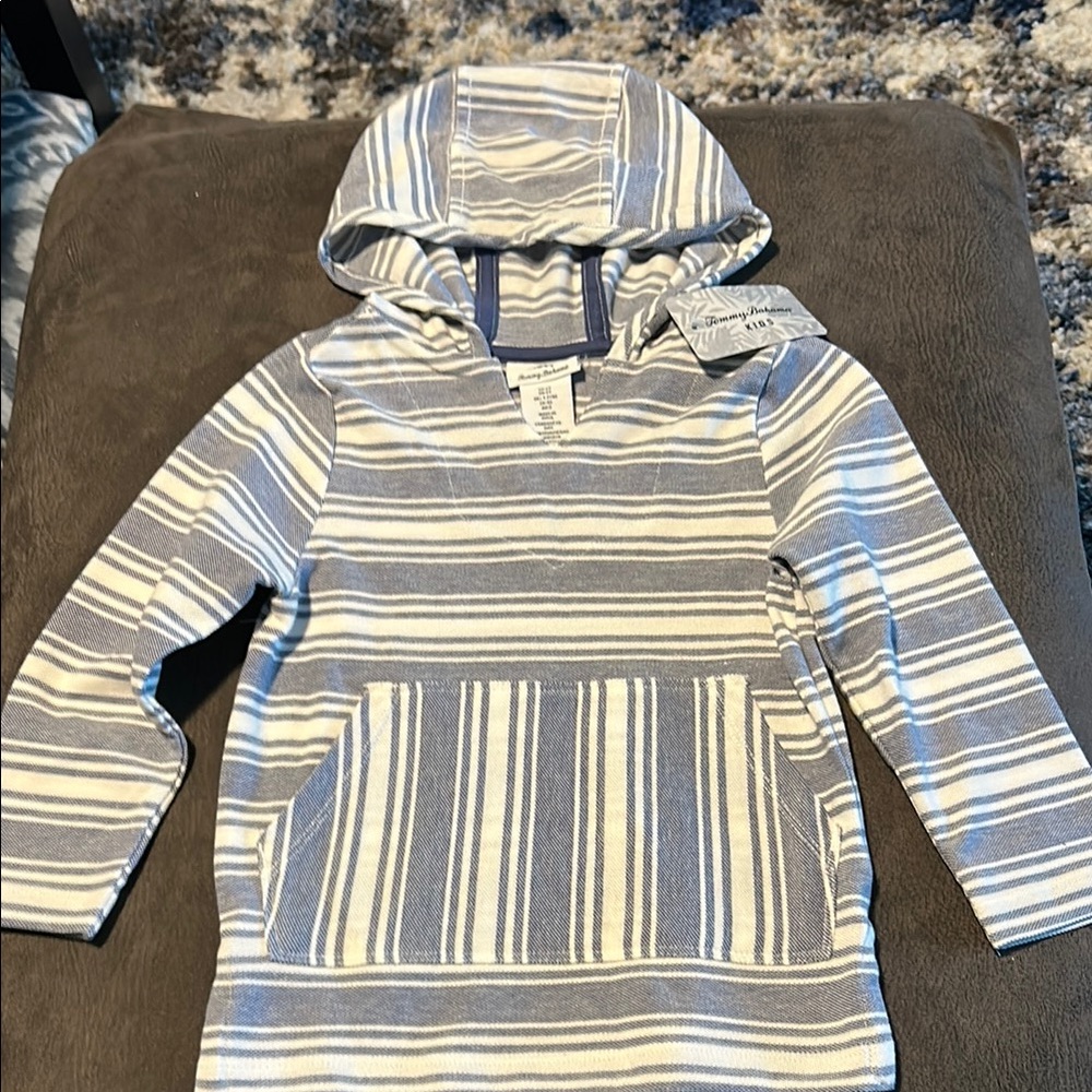 Striped Hoodie with Front Pocket